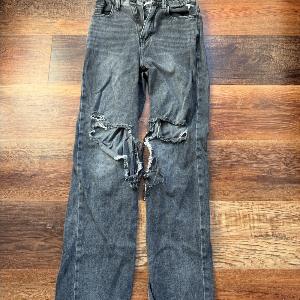 PacSun Distressed Gray Women Jeans